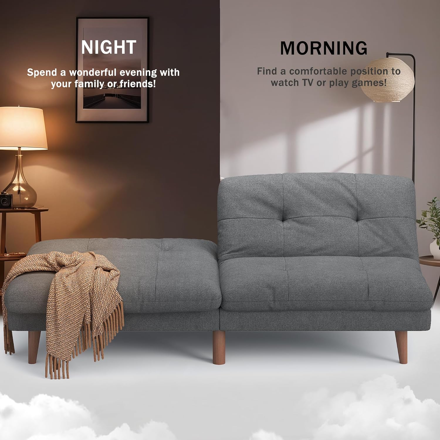 Flamaker futon sofa bed day and night use